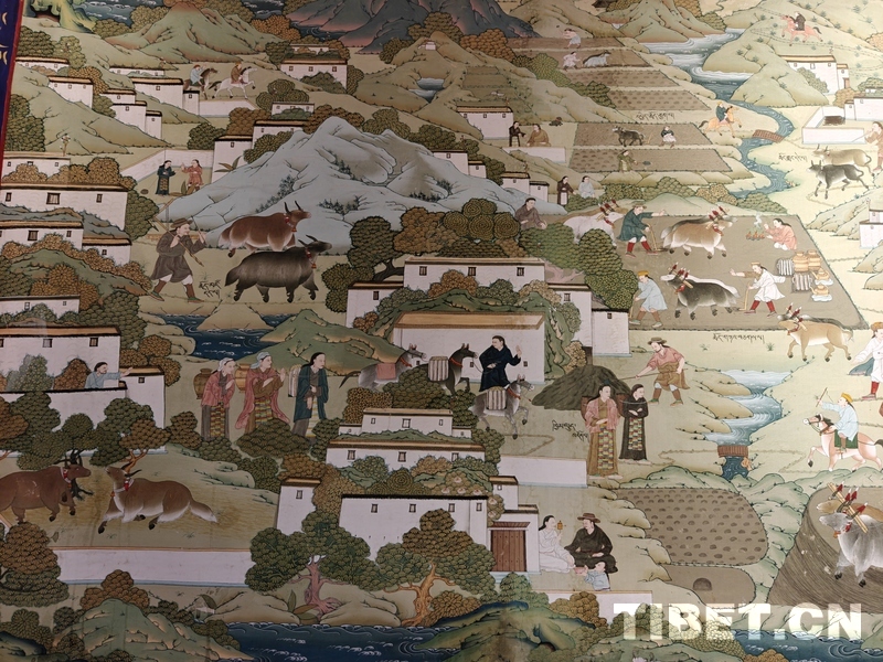 200米唐卡中的民族团结故事