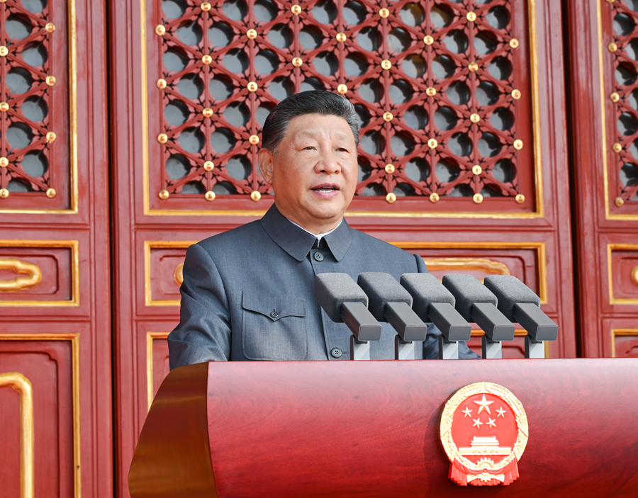 紀念中國人民抗日戰爭暨世界反法西斯戰爭勝利80周年大會在京隆重舉行 習近平發表重要講話并檢閱受閱部隊