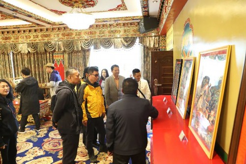 中国民族贸易促进会会长蓝军一行到西藏金塔集团调研考察