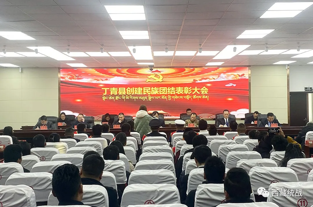 丁青县召开创建民族团结进步表彰大会