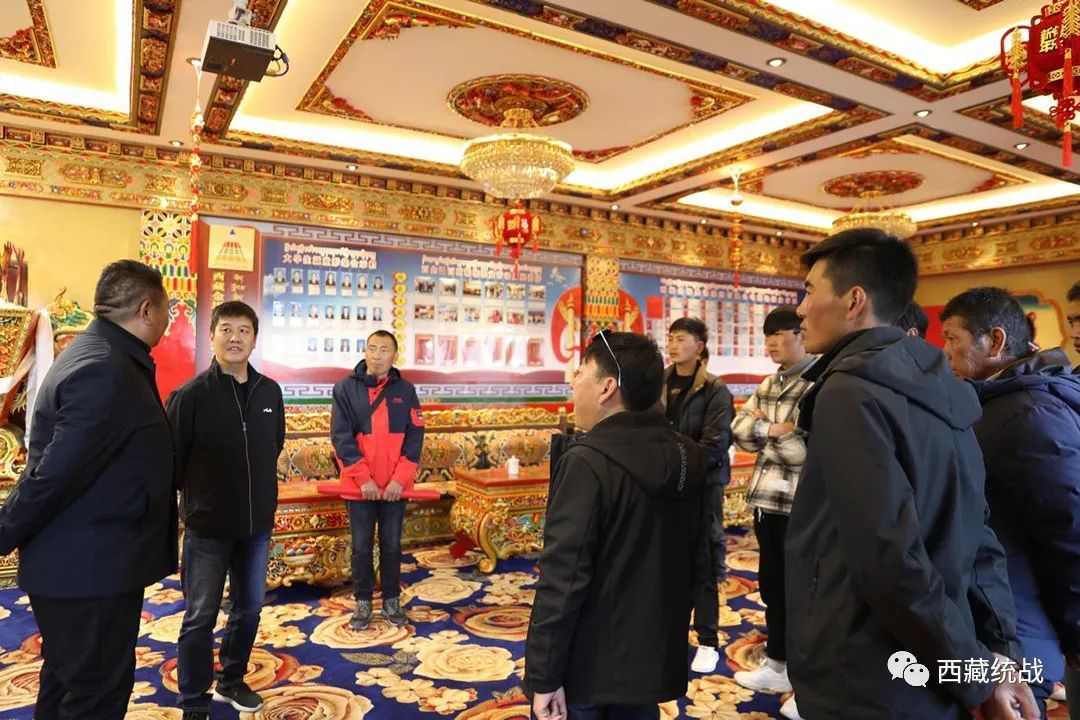 上海援藏拉孜小組、拉孜縣退役軍人事務局組織退役軍人赴西藏金塔集團參觀學習