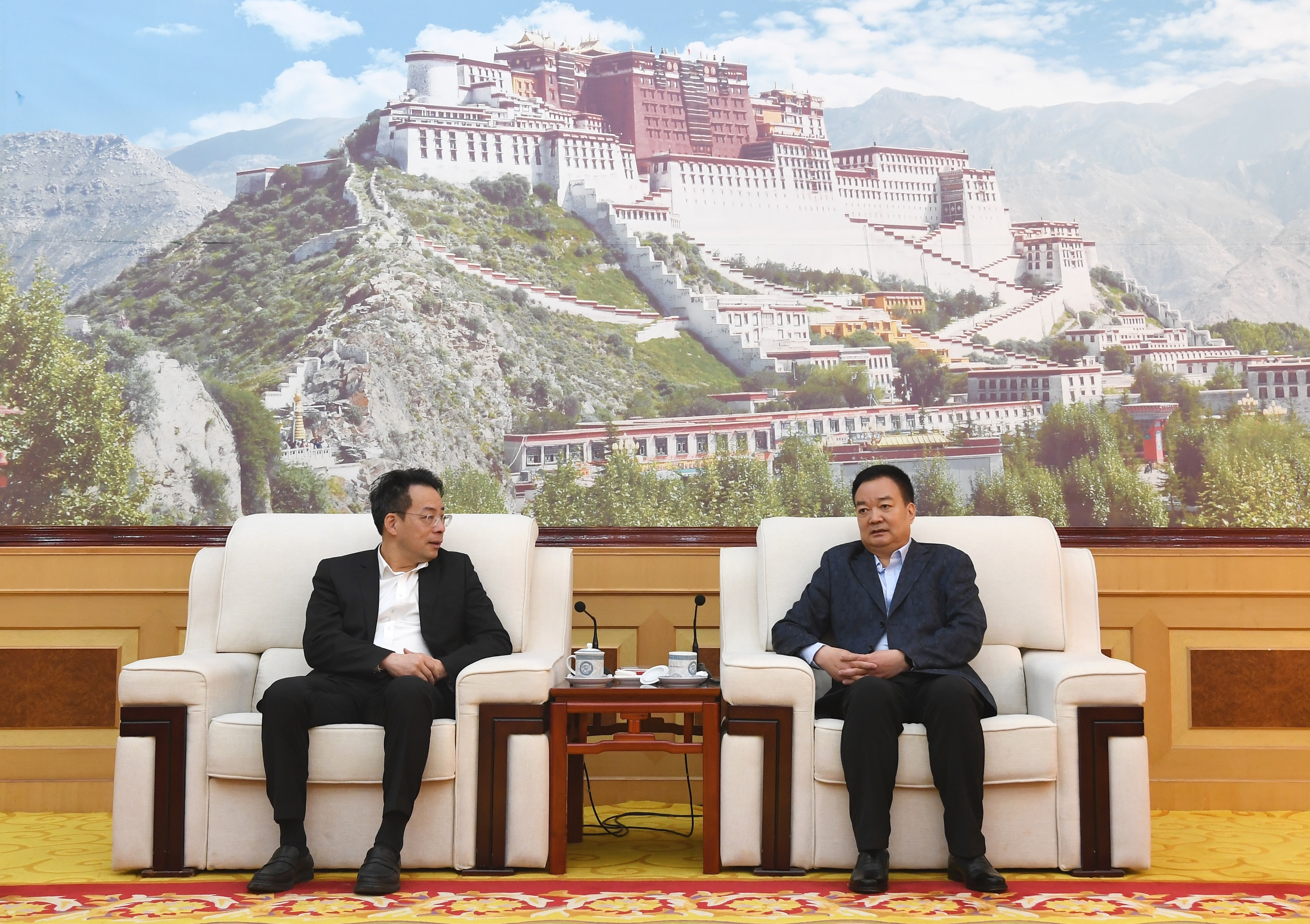 王君正與中國僑聯副主席連小敏一行座談