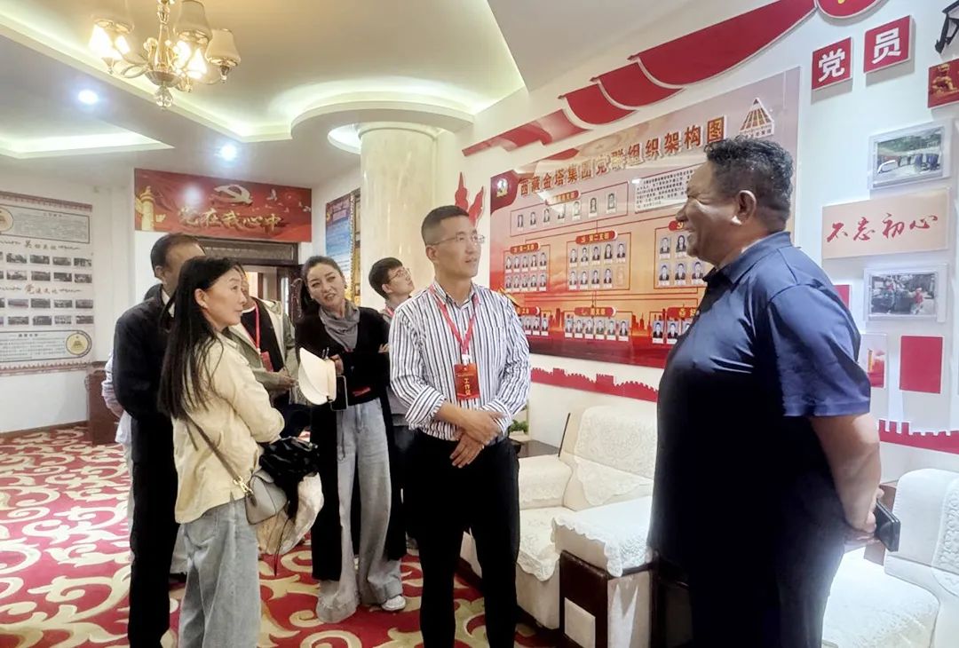 林芝市委统战部副部长吕建奎一行到西藏金塔集团调研交流