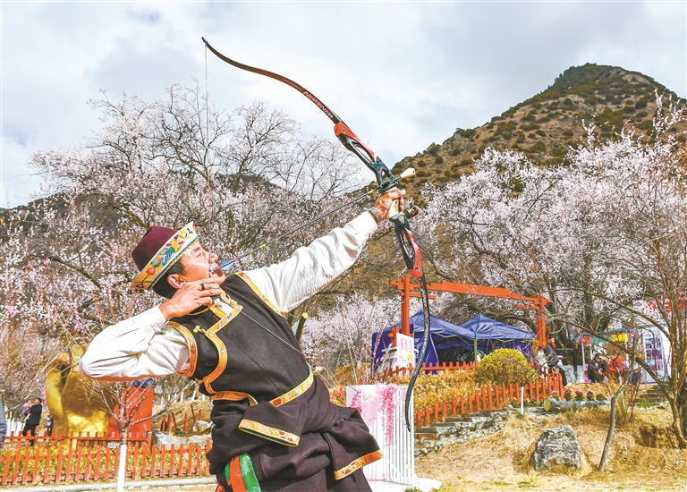 雪域桃花醉春山