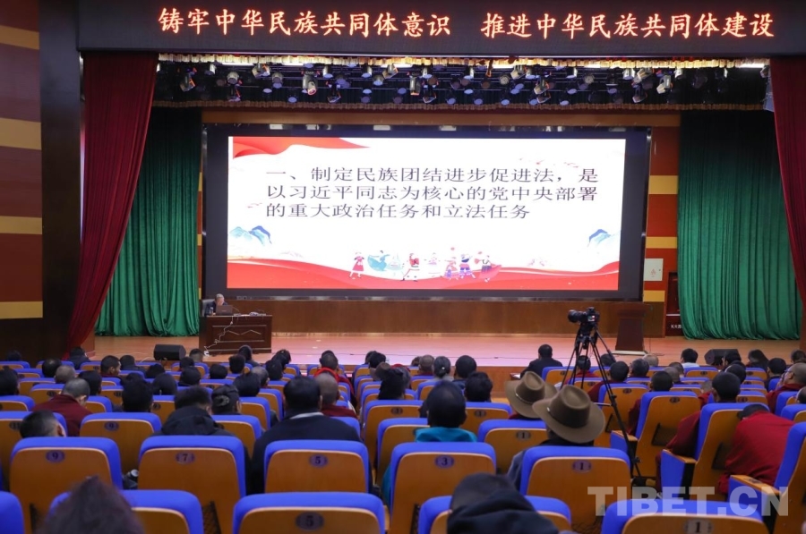 西藏社会主义学院举办民族团结进步促进法专题讲座