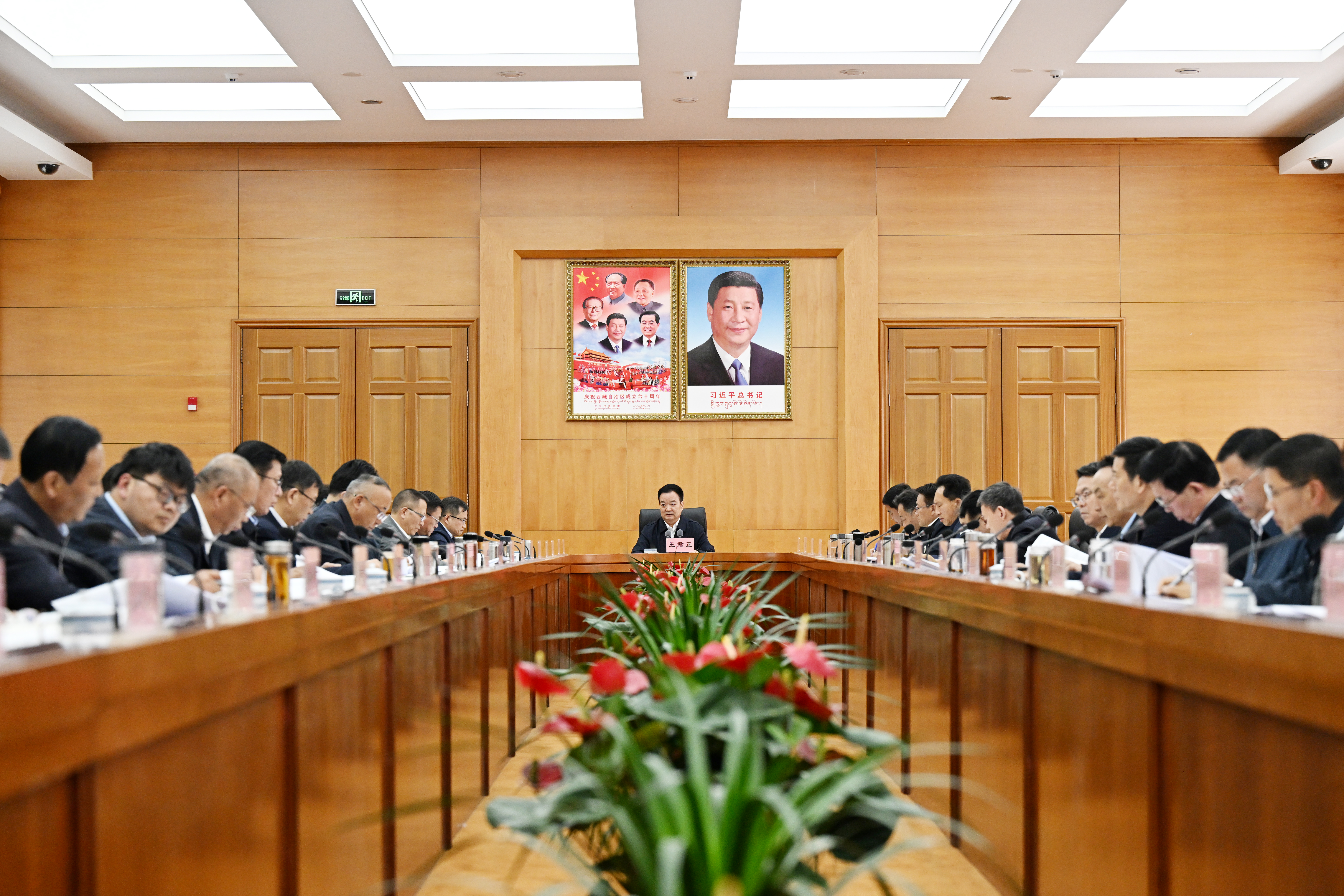 王君正主持召开自治区党委宣传思想文化工作领导小组会议