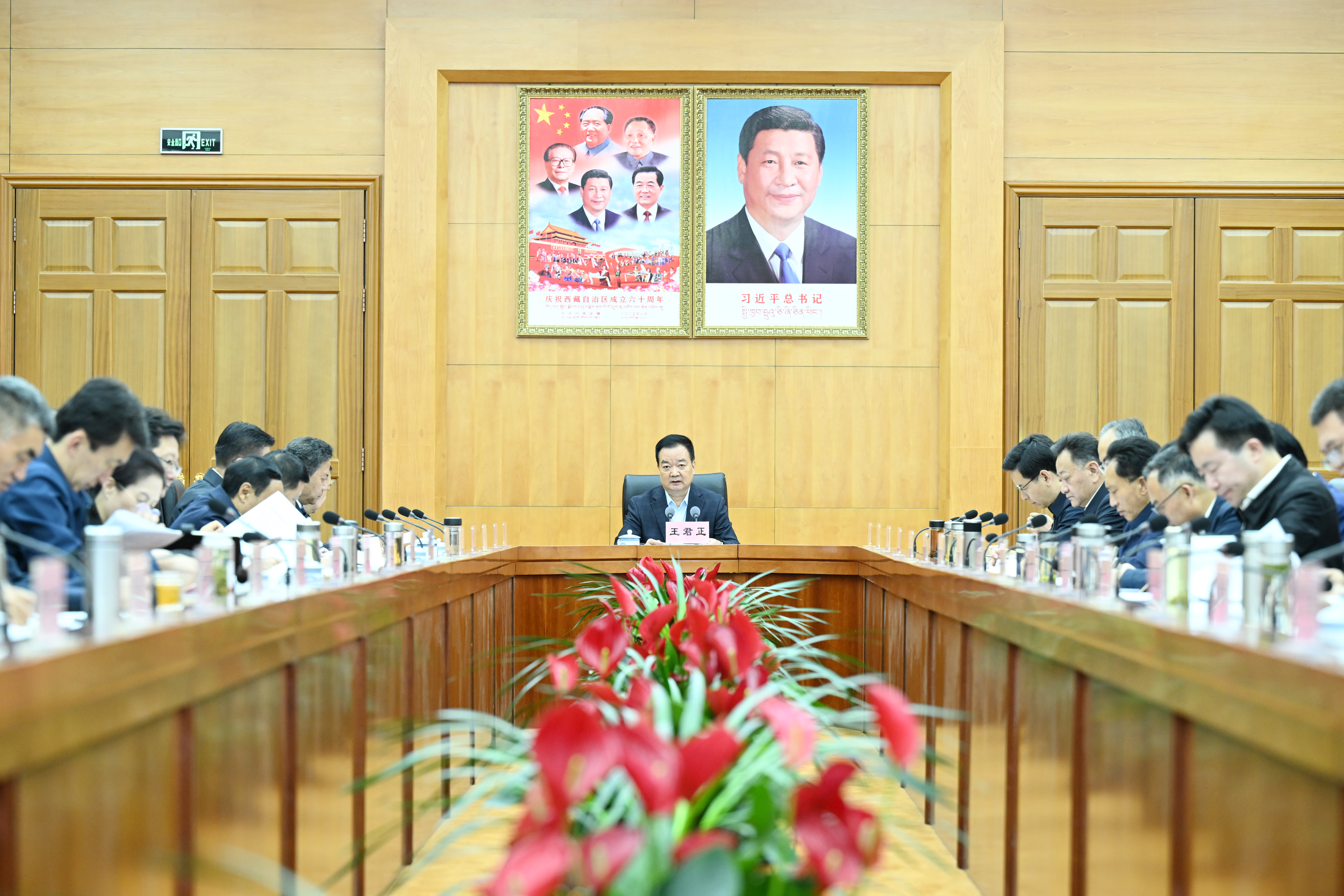 王君正主持召开自治区党委常委会会议