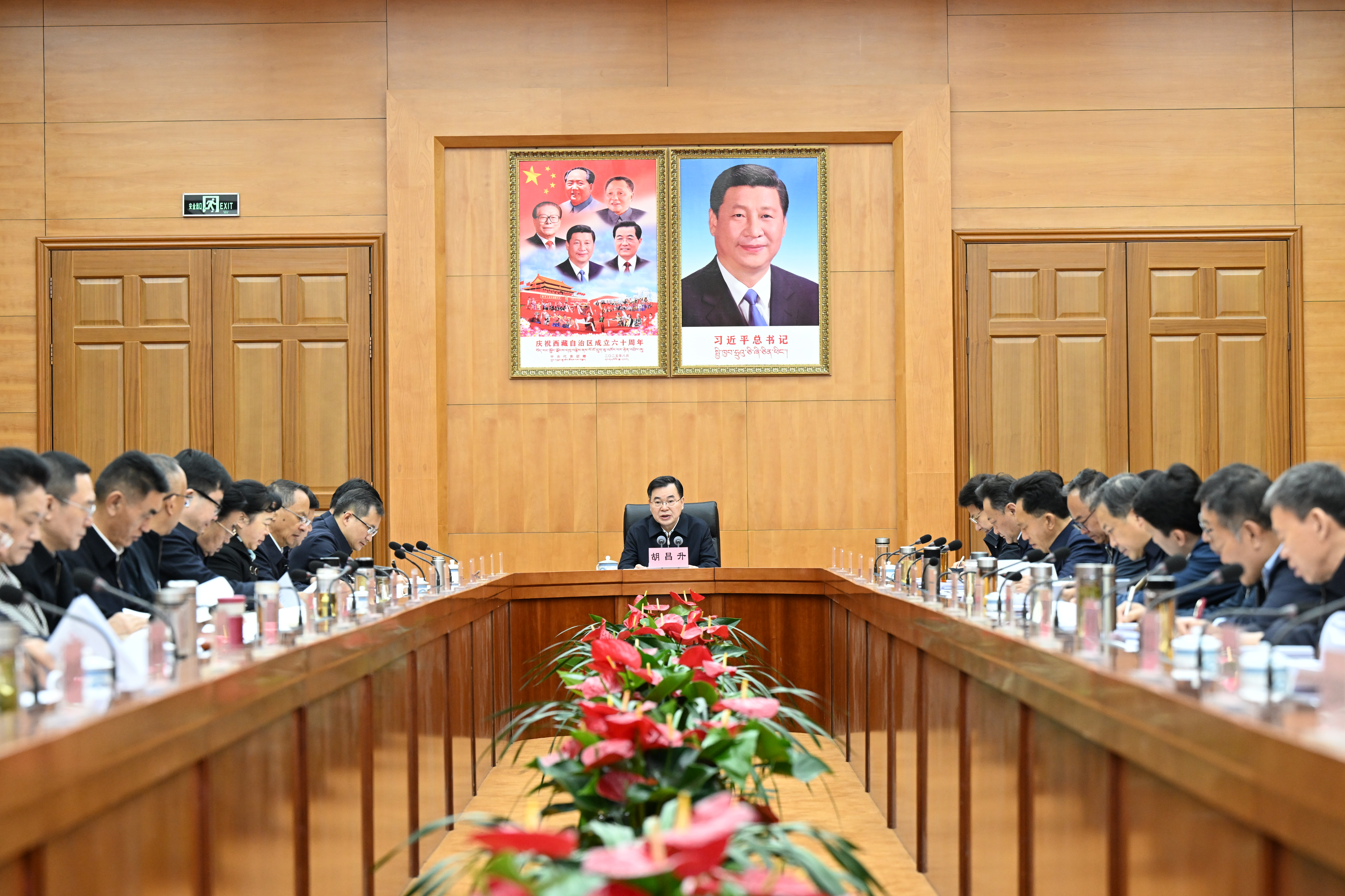 胡昌升主持召开自治区党委常委会会议